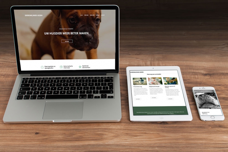 website dierenkliniek Assen